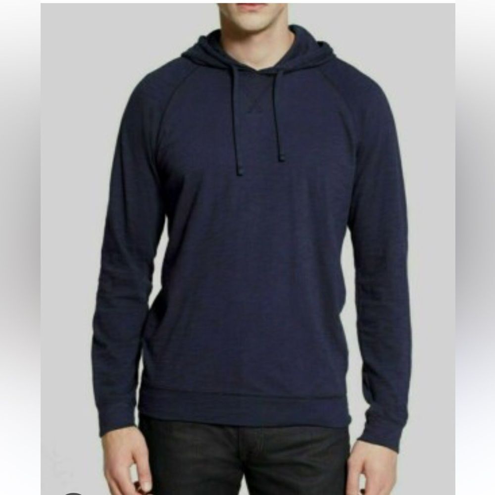 Vince Hoodie Raglan Long Sleeve Cotton Pullover Sweater Sz XL